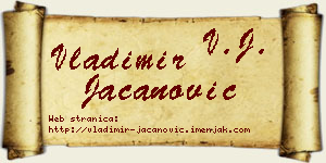 Vladimir Jacanović vizit kartica